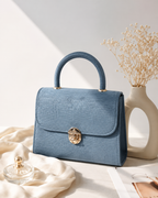 Textured Top Handle Handbag