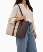 Classic Dual Tone Everyday Tote Bag