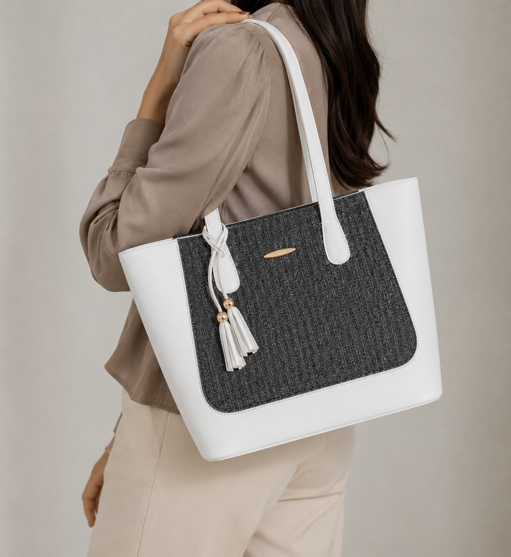 Tassel Charm Tote Bag