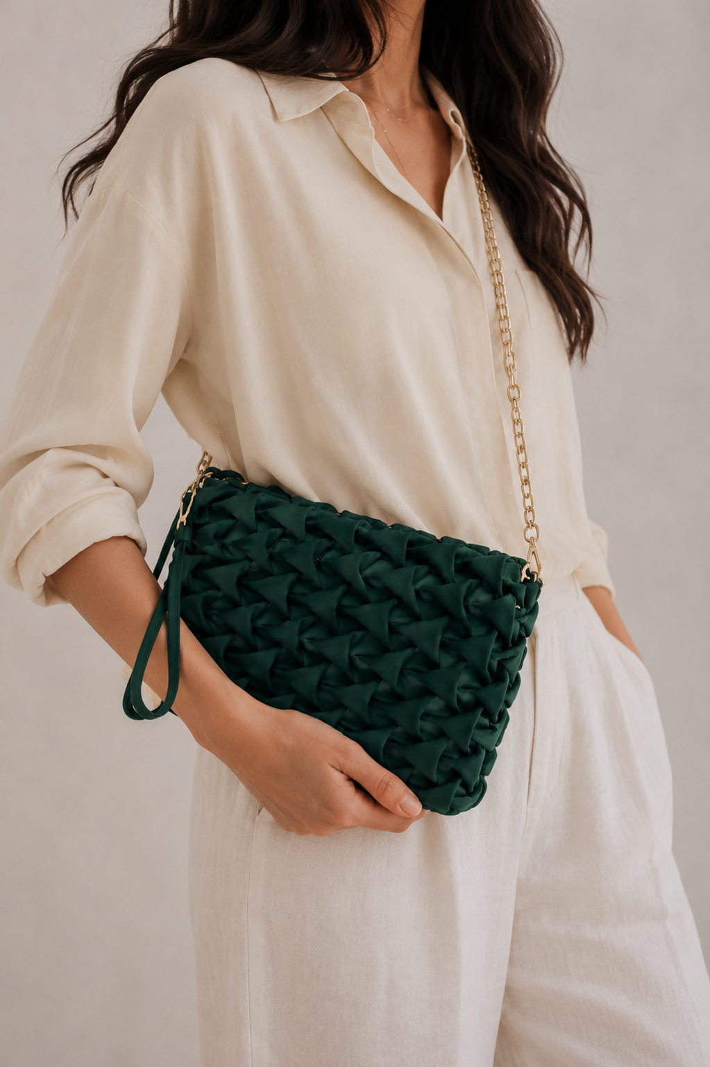 Blush Bloom Textured Bag Main image