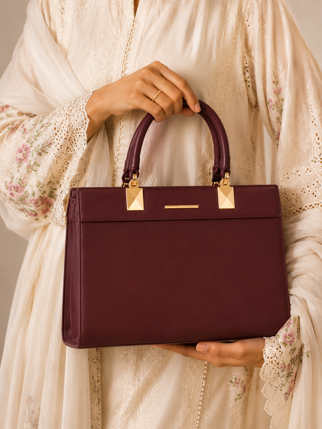 Luxe Structured Tote Bag
