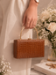 Texture Box Clutch Bag