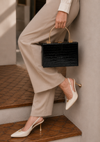 Texture Box Clutch Bag