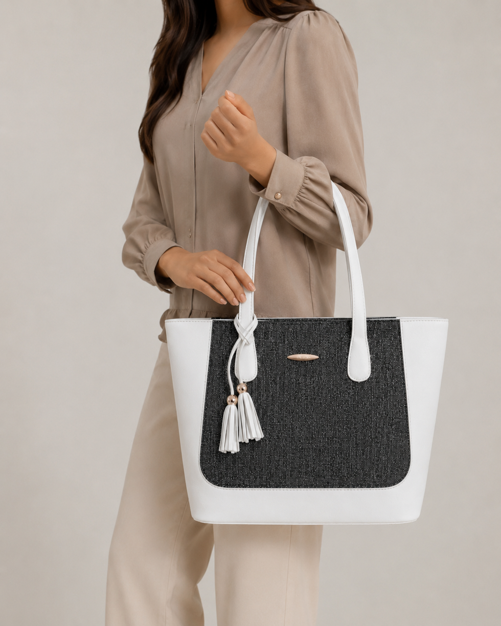 Tassel Charm Tote Bag
