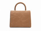 Textured Top Handle Handbag