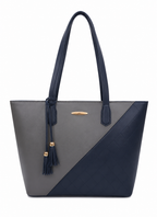 Navy Mist Shopper Tote