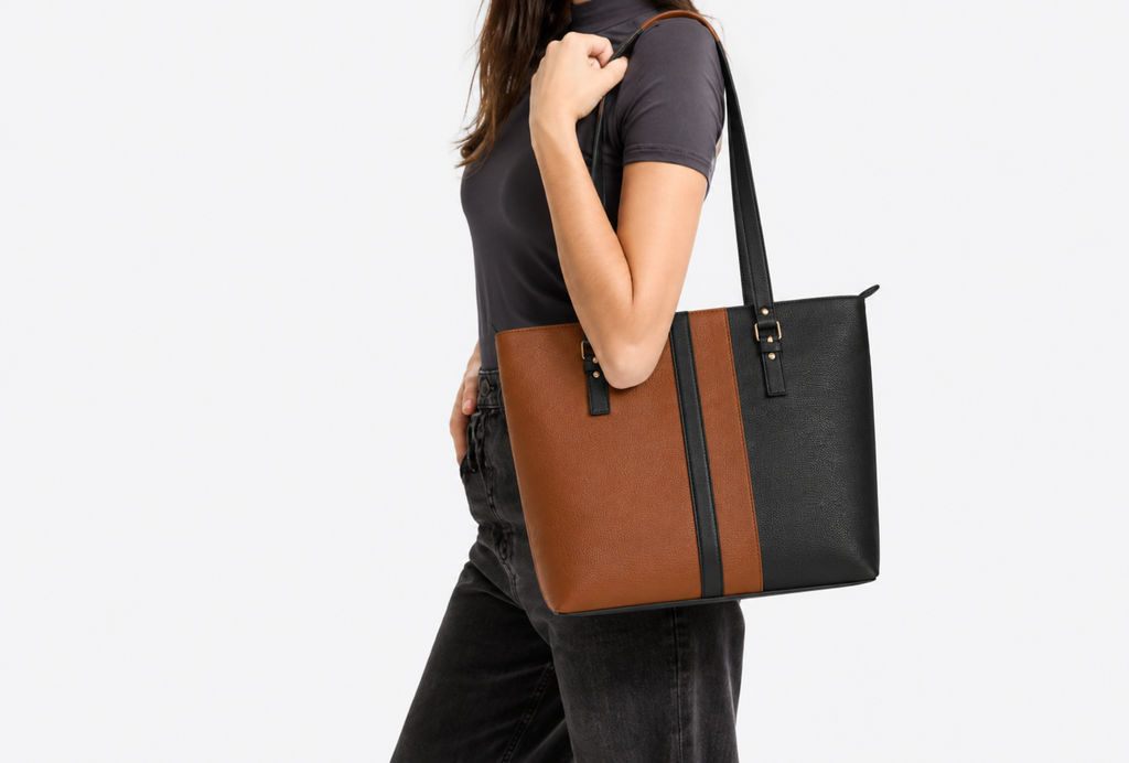 Classic Dual Tone Everyday Tote Bag