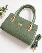 Sage Bloom Textured Handbag