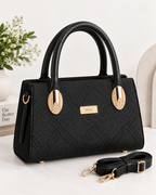 Noir Elan Textured Handbag
