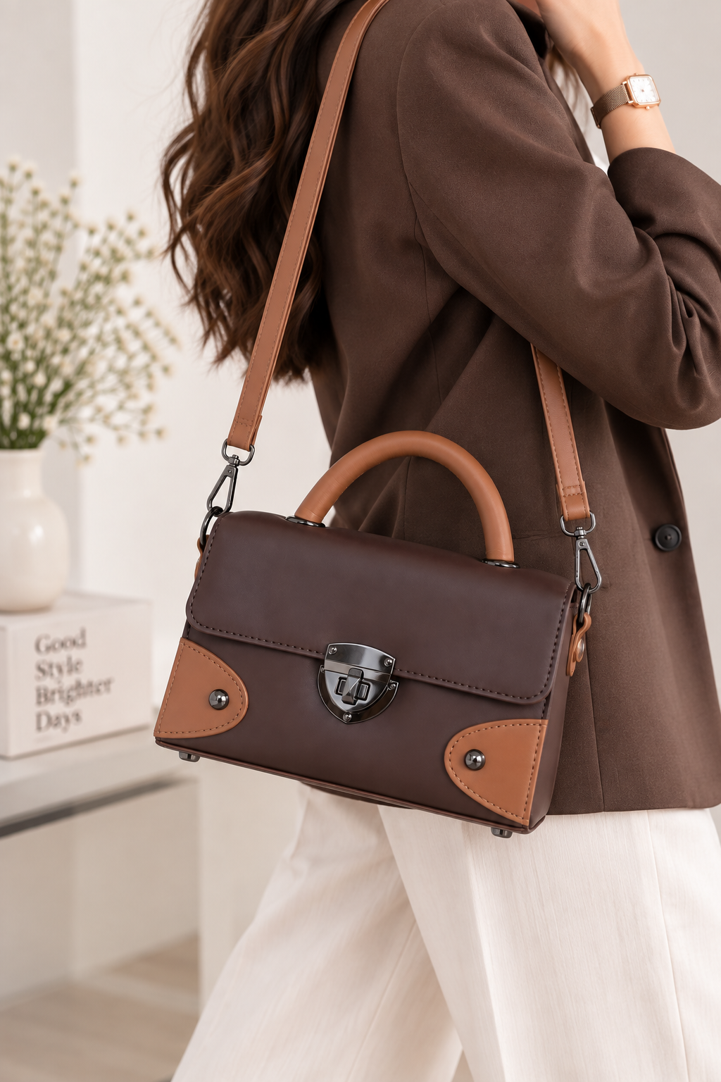 Cocoa Luxe Mini Handbag Secondary image