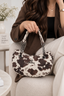 Cow Print Luxe Mini Tote