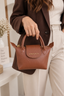 Cognac Mini Luxe Carry Bag