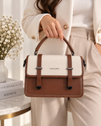 Luxe Heritage Leather Satchel