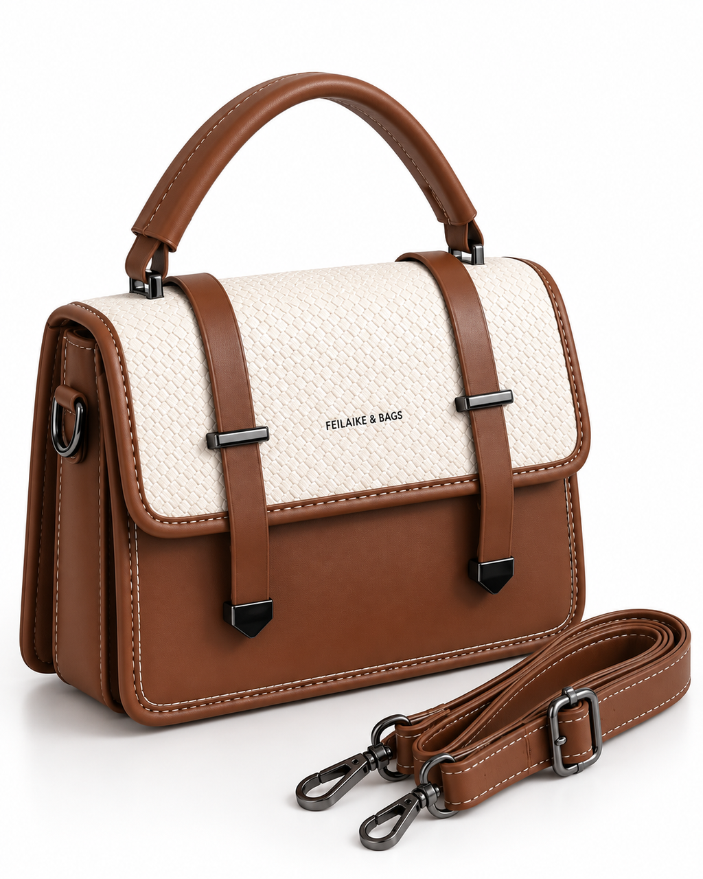 Luxe Heritage Leather Satchel