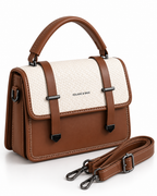 Luxe Heritage Leather Satchel