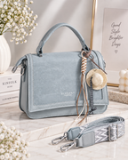Elegant Misty Blue Charm Bag