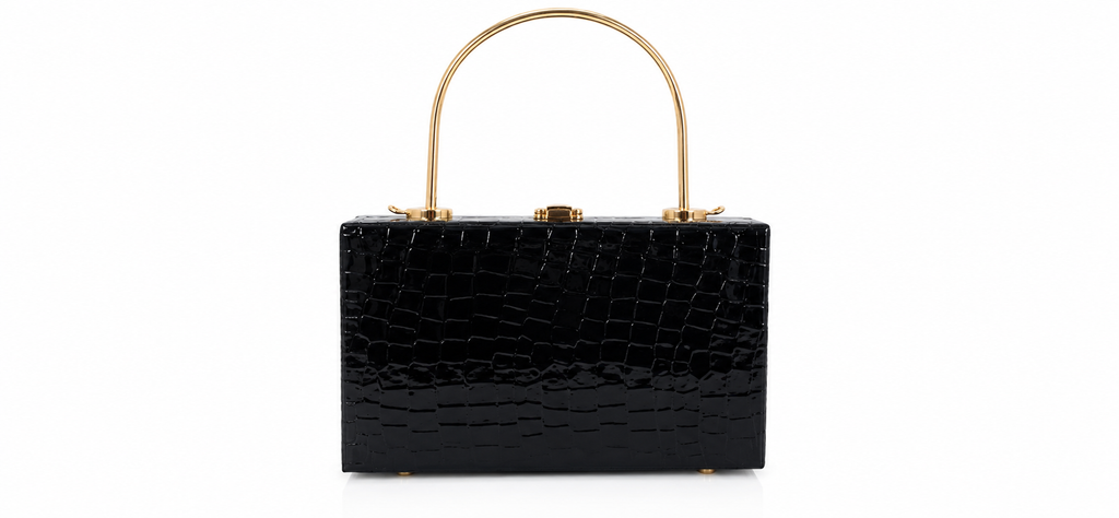 Texture Box Clutch Bag