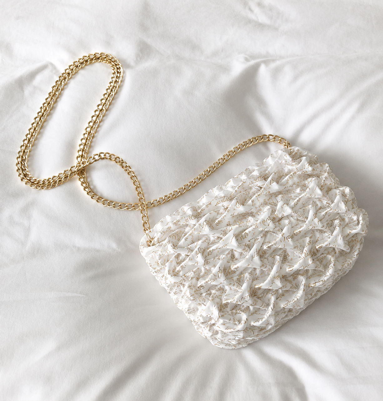 Blush Bloom Textured Bag