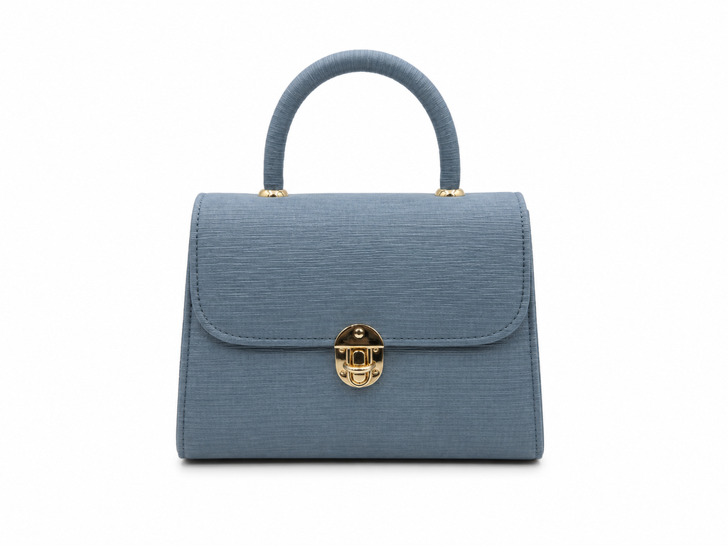 Textured Top Handle Handbag