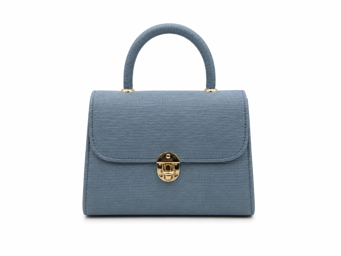Textured Top Handle Handbag