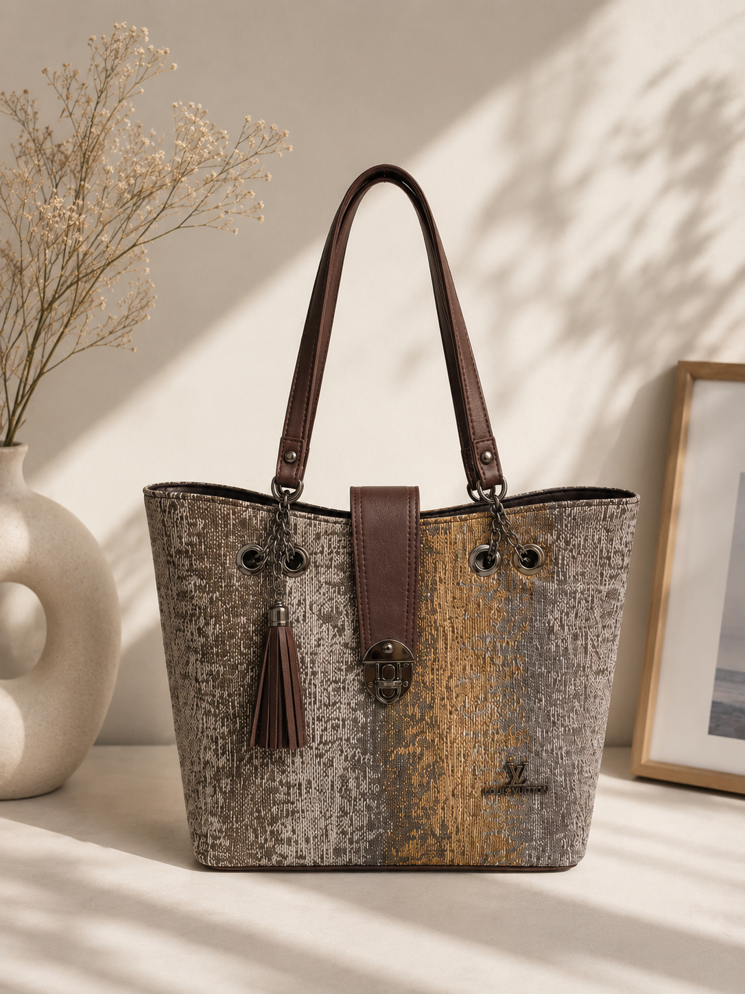 Soft Weave Luxe Tote Bag