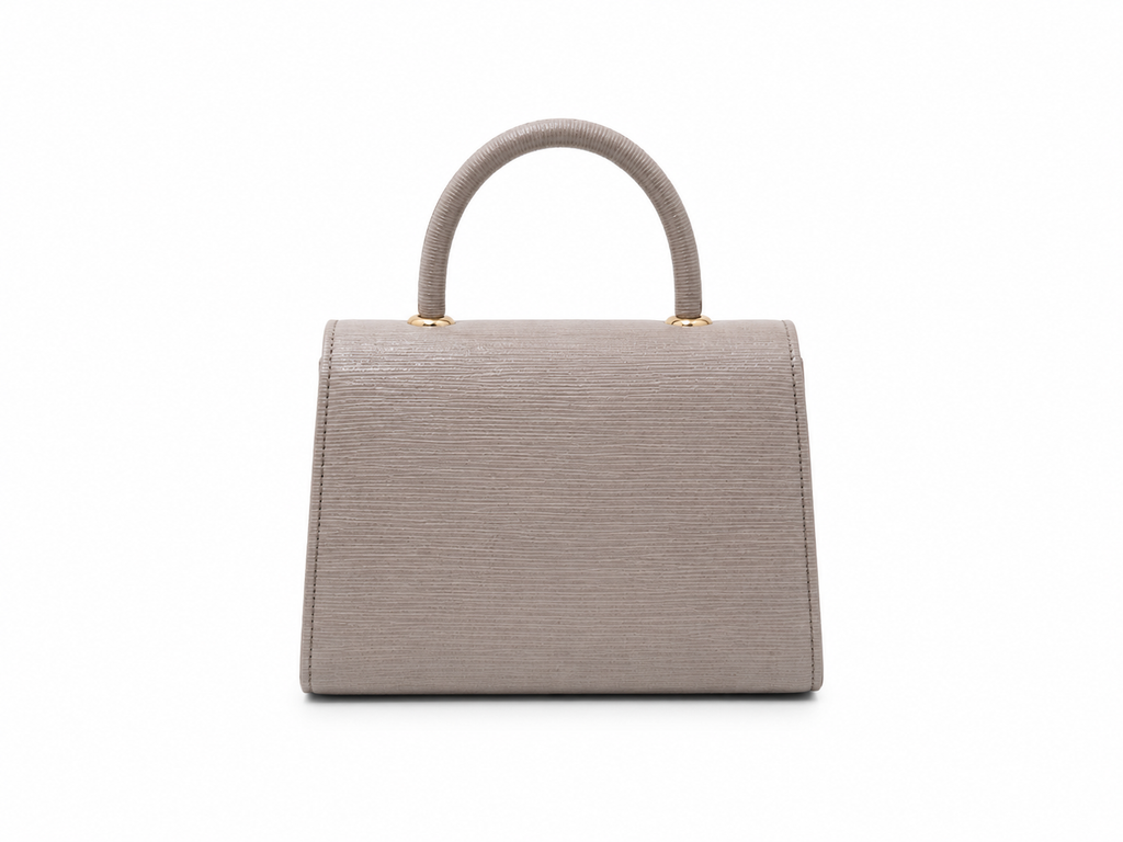 Textured Top Handle Handbag