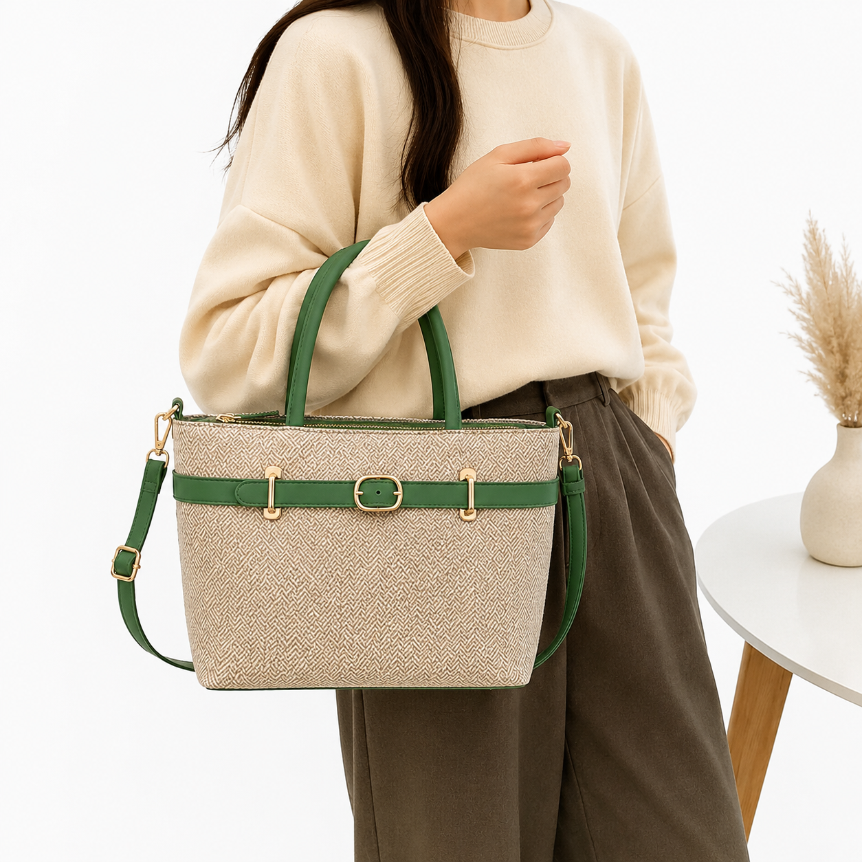 Verde Canvas Tote Bag Main image